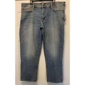 Lands End Jeans Mens 40 X 28 Blue Traditional Fit Denim Straight Leg Pants